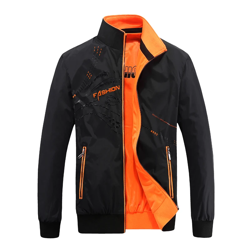 

Mr.nut sports casual jacket street lapel letter printing Chinese style men's Korean version of the trend of fashion men's jacket