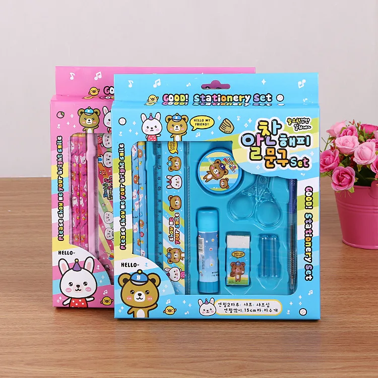 

Cute Kawaii Wooden Kids Pencil Set Cartoon Bear Pencil for Student School Graffiti Drawing Painting C15 D20
