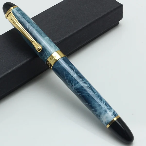 Jinhao X450 перьевая ручка 18KGP 0,7 мм перо с широким основанием Исполнительный синий мраморный 21 разная модель канцелярские школы и офиса письменные принадлежности Ручки для письма - Цвет: fountain pen