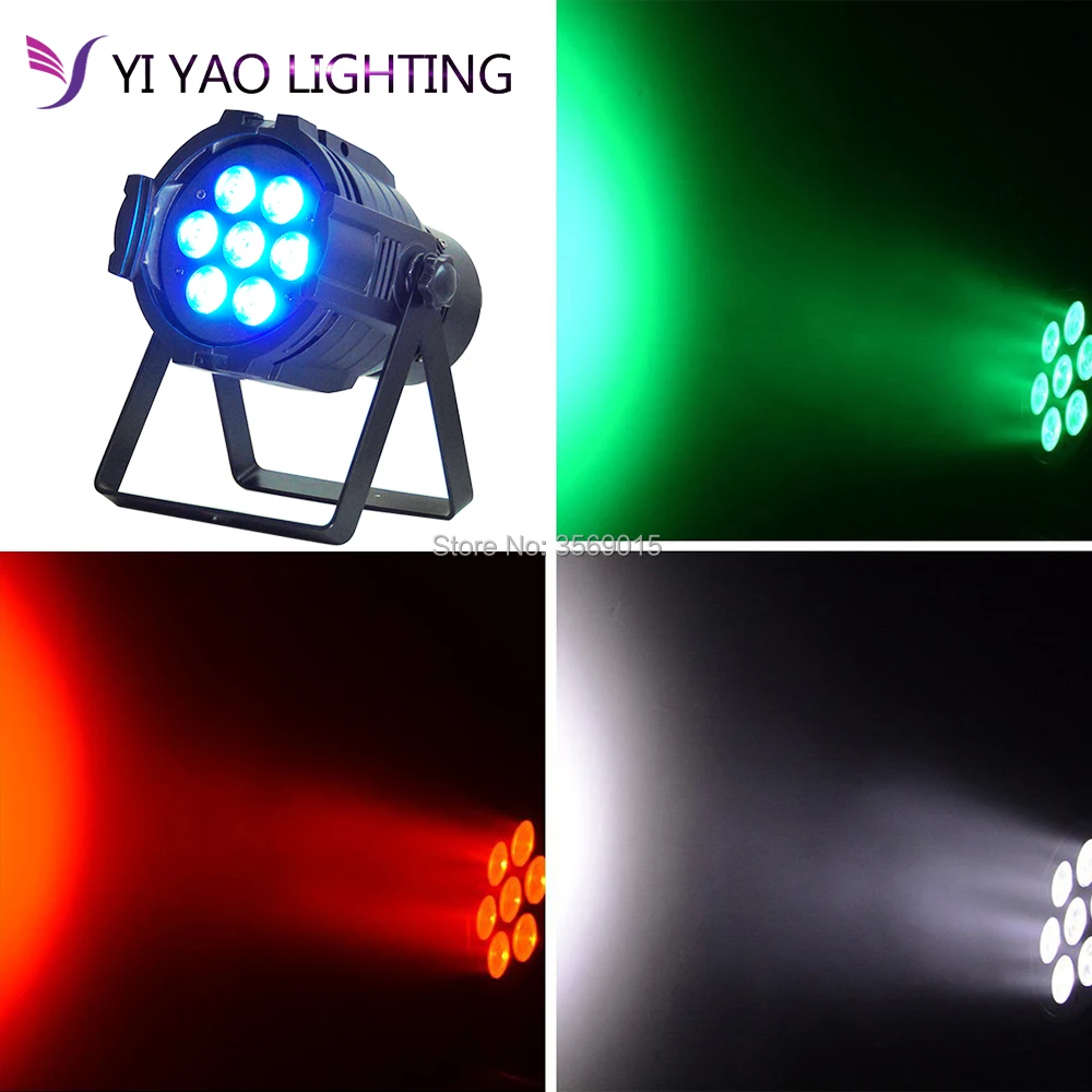 

8 DMX Channels Led Flat Par 7x12W RGBW 4IN1 stage Lighting For Wedding Christmas Birthday DJ Disco KTV Bar Event Party Show