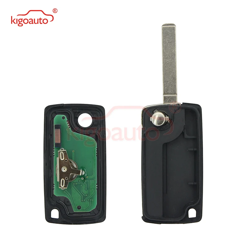 CE0523 флип ключ 3 кнопки Средний багажник Кнопка VA2 434 МГц с чипом ID46 для Citroen peugeot дистанционный ключ kigoauto