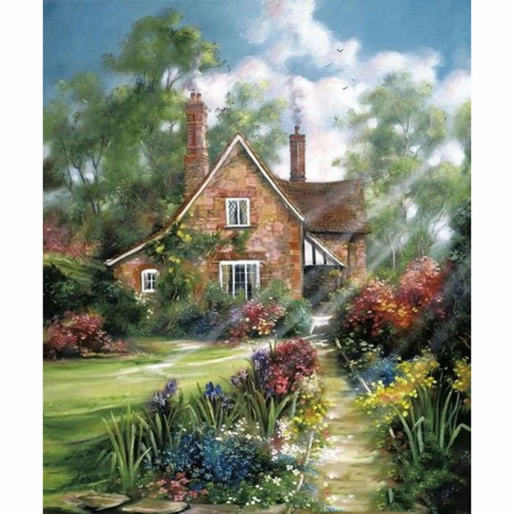 Diamond-Painting-Cabin-Landscape-Cross-Stitch-diamond-Embroidery-Scenery-diamonds-wall-stickers-home-decor-Christmas-gift