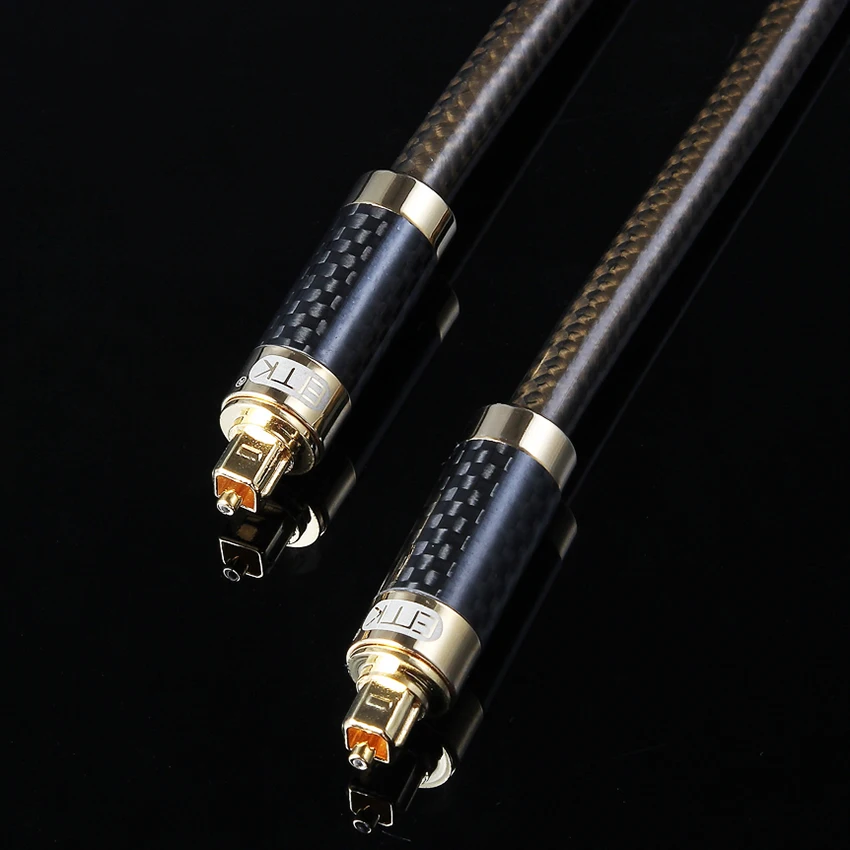 EMK Optical Audio Cable Digital Sound SPDIF Coaxial Cord Toslink Fiber