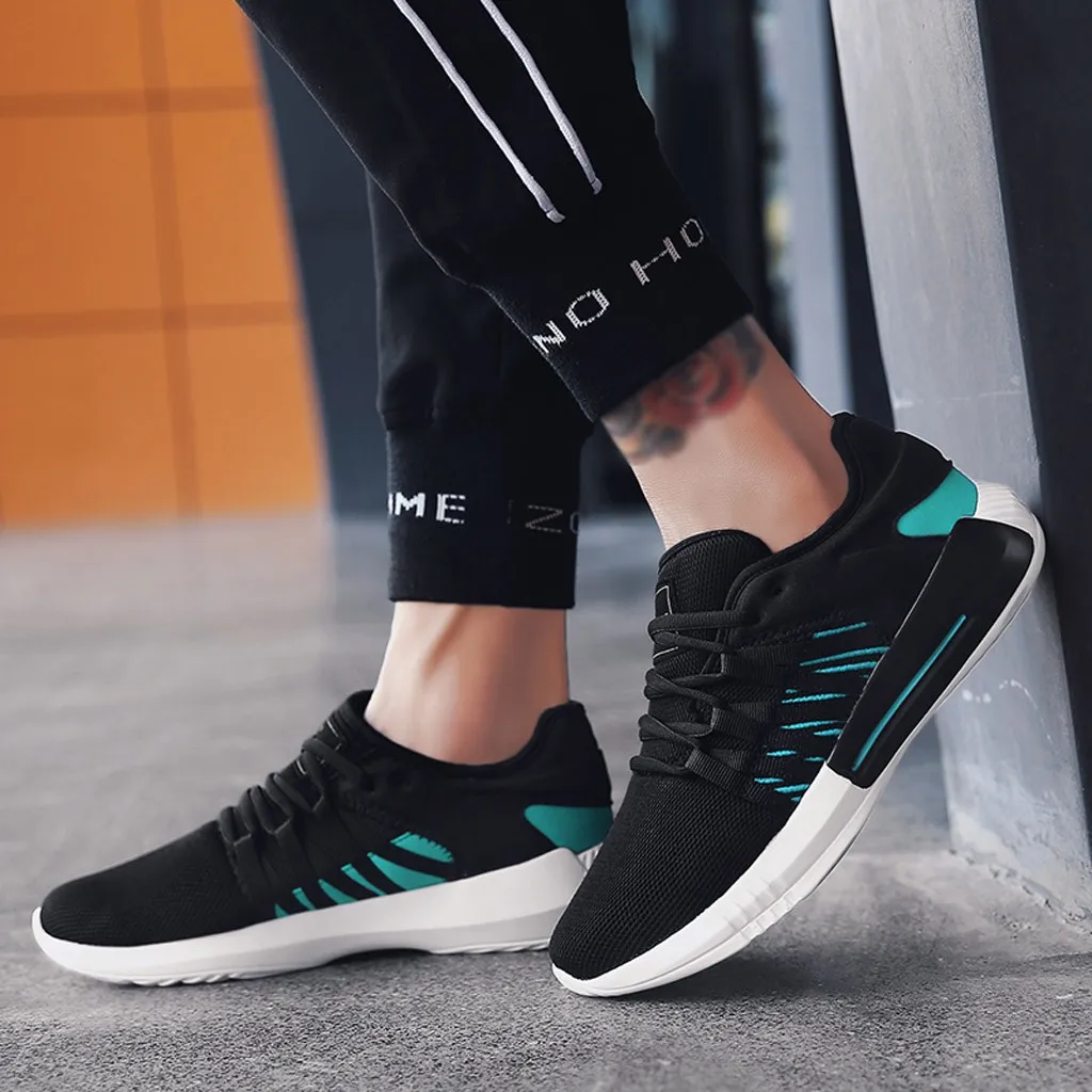 white shoes Men Sneakers Male Shoes Adult Non-slip Soft Mesh Men Shoes High Quality Comfortable Sneakers 7#3.5