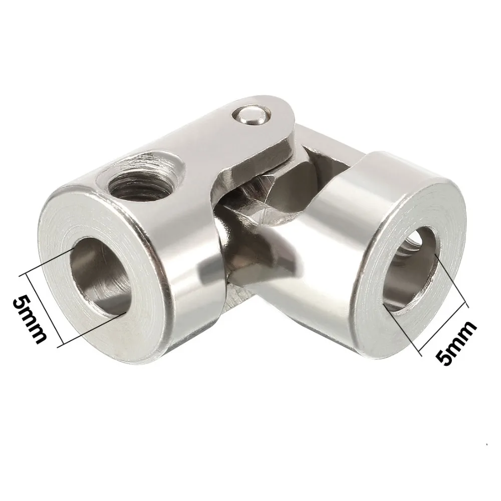 uxcell 5pcs 3mm to 3mm Inner Dia Rotatable Universal Steering Shaft U Joint Coupler L13XD7