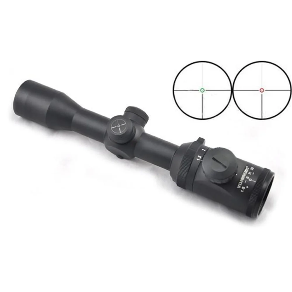 

Visionking 1.5-5x32 Wide Angle Riflescope Waterproof Hunting Tactical Scope Military Rifle Scope For AR.223 Ca Luneta Para Rifle