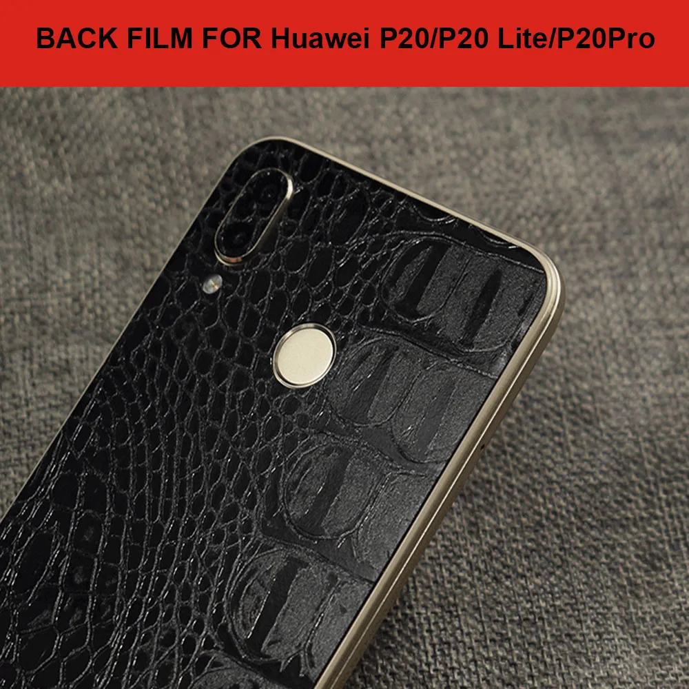 Yiesom задняя пленка для huawei P20 Lite Pro паста наклейка крокодиловая кожа Защитная Nova 3E