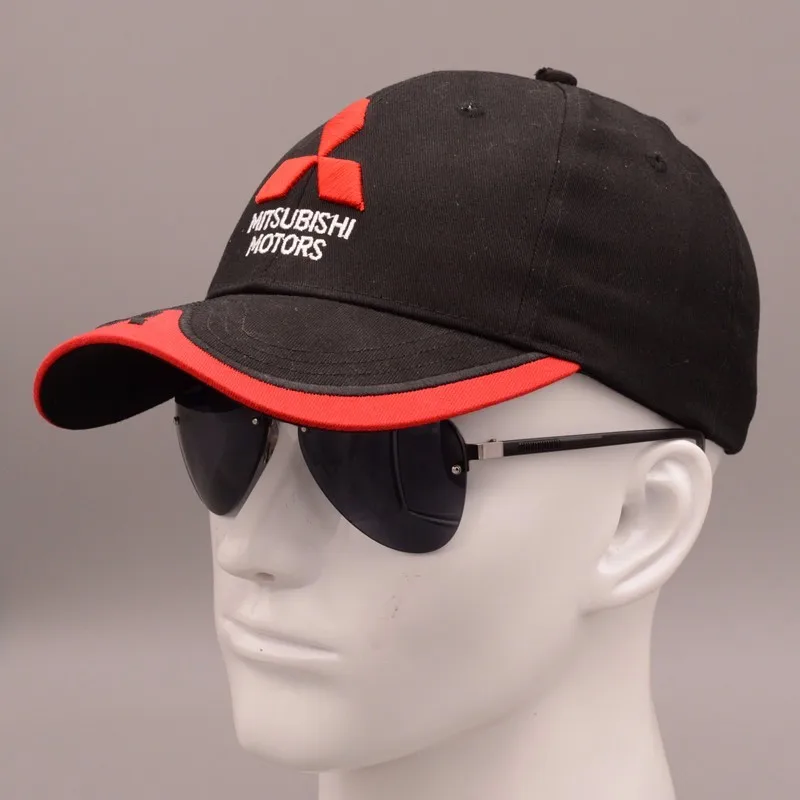 Новинка 3D шапка Mitsubishi с логотипом автомобиля moto gp moto racing бейсбольная Регулируемая бейсбольная кепка Повседневная Кепка
