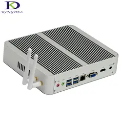 Новые Intel i3 7100u kaby Lake безвентиляторный Мини-ПК Оконные рамы 10 Linux 4 К HTPC HDMI VGA Max 16 г Оперативная память 300 м Wi-Fi неттоп pc