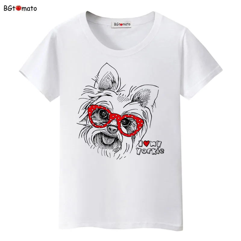 

Bgtomato t-shirt printing in the material Never fade colorful shirt brand new good quality casual top lovely dog cat shirt