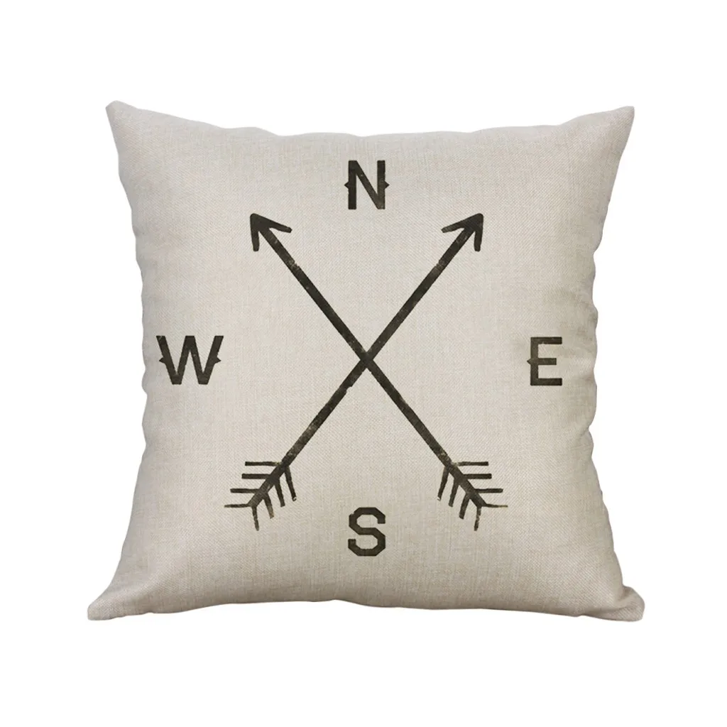

KXAAXS white red stripes pillow case 2019 navy 45x45 Simple Linen Creative Lovely Pillow Cover pillow case christmas white #y45