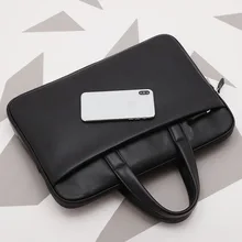 Мужская деловая сумка из воловьей кожи, Ретро Простой портфель из натуральной кожи