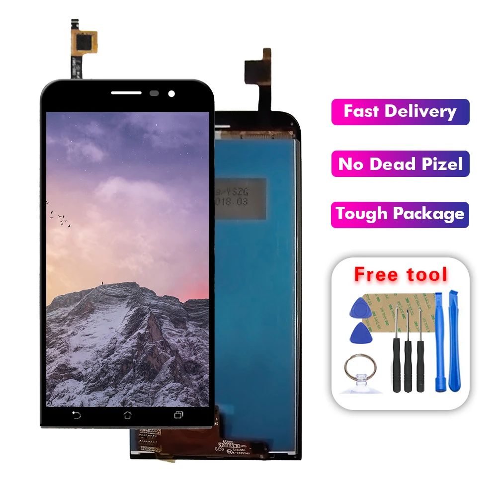 5 ''для Asus Zenfone Go ZB500KL Полный ЖК-дисплей сенсорный экран панель дигитайзер в