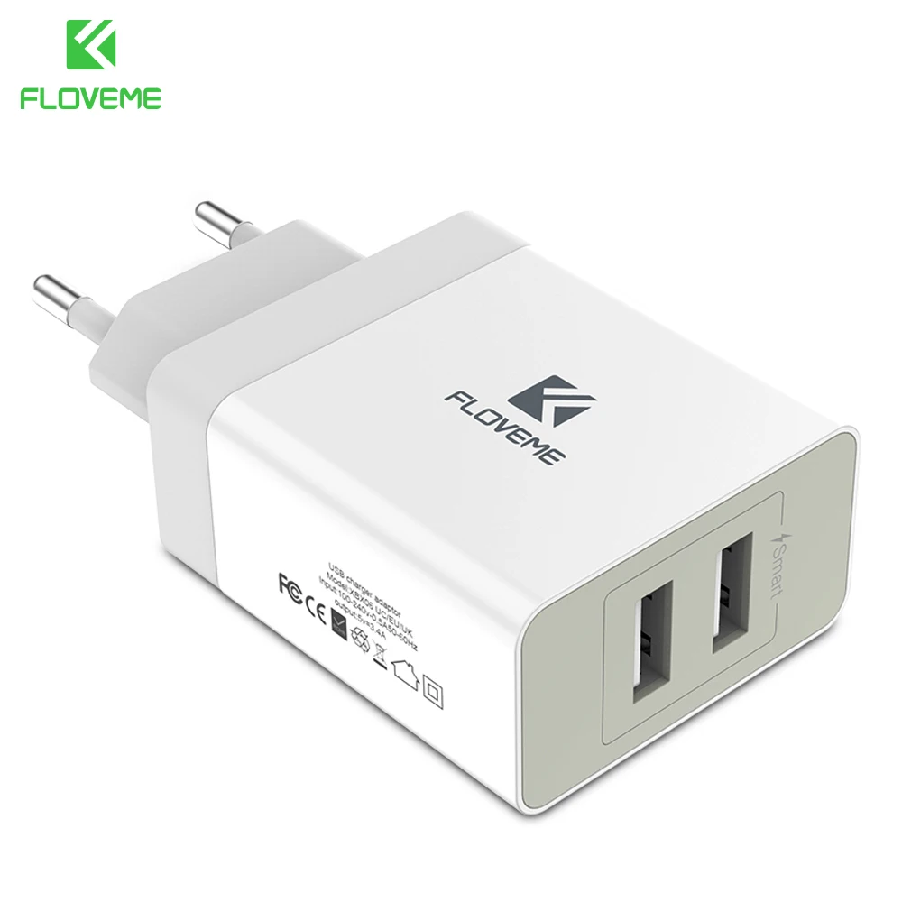 Floveme usb شاحن ل فون شاحن الهاتف المحمول المزدوج usb الجدار شاحن سريع ل xiaomi mix لسامسونج هواوي اللوحي شاحن Floveme usb شاحن ل فون شاحن الهاتف المحمول المزدوج usb الجدار شاحن سريع ل xiaomi mix لسامسونج هواوي اللوحي شاحن
