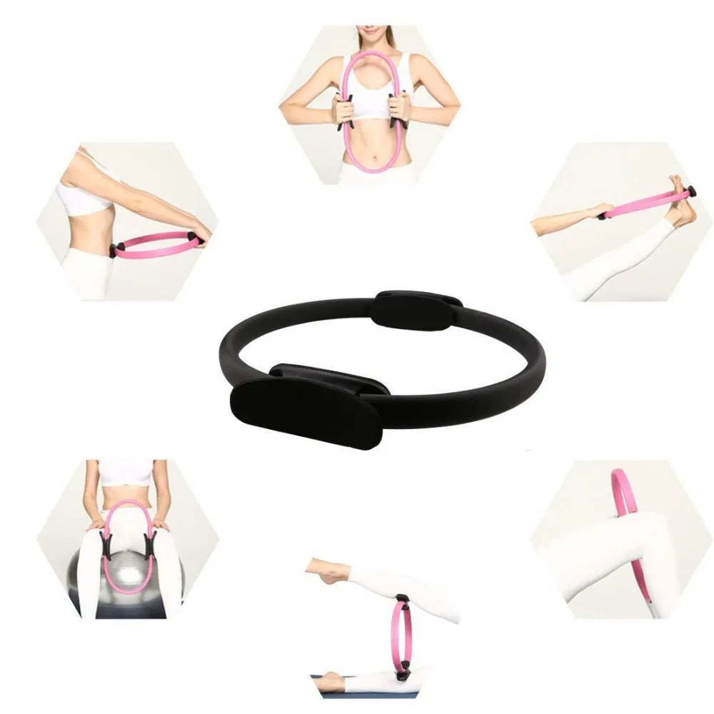 New Dual Grip Yoga Pilates Ring for Muscle Exercise Kit Magic Circle Muscles Body Exercise Yoga Fitness Tool Training Yoga