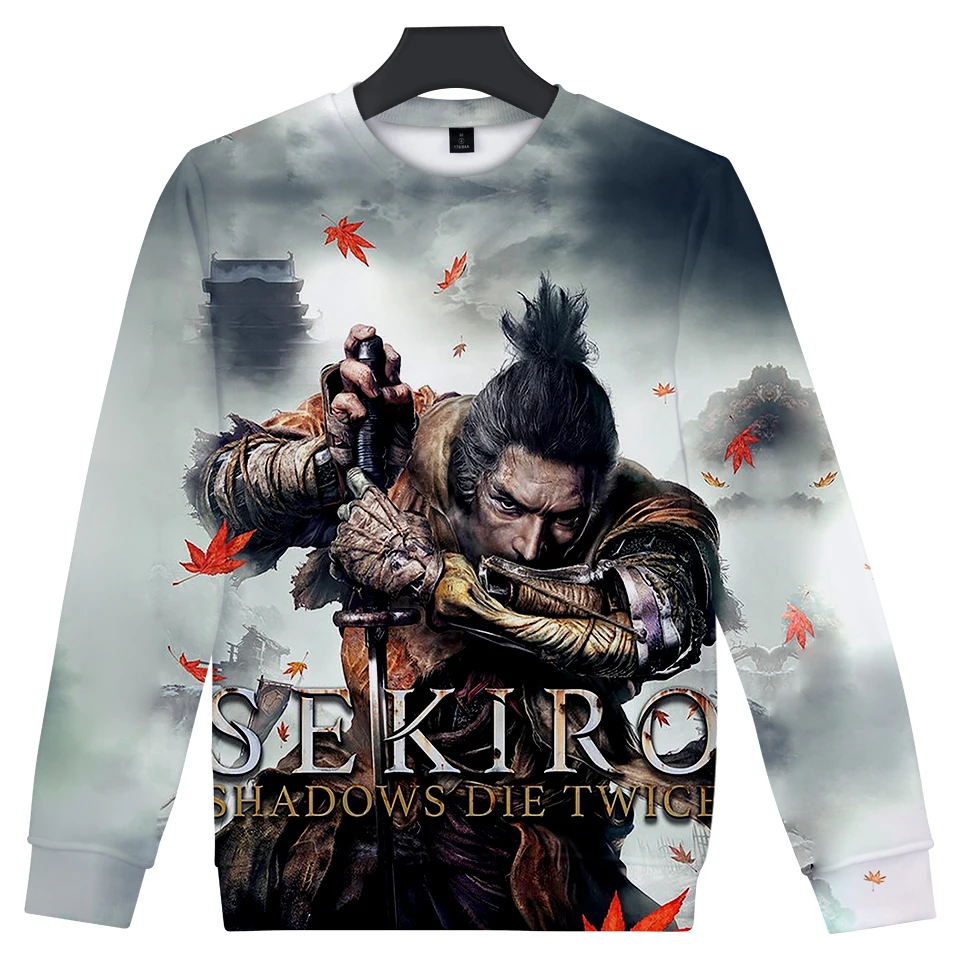 New Hot Game SEKIRO Shadows Die Twice 3D Print Boys Capless Sweatshirts Leisure Fashion Winter High Quality Outwear Popular Tops | Мужская
