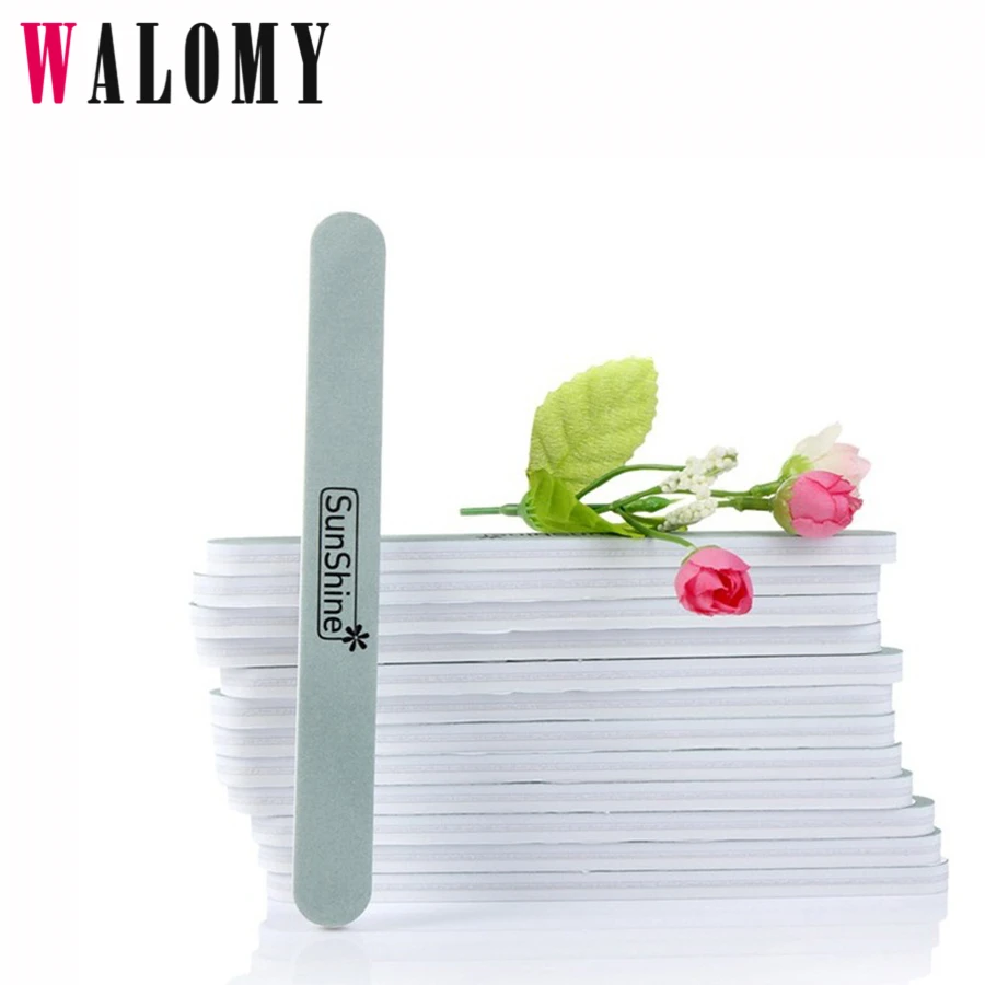 5pcs/Lot Spone Sanding Nail File Sandpaper Buffer Files Strip Nail Art Manicure Buffing Sanding