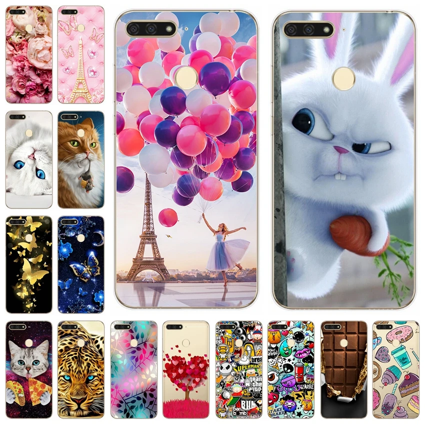 

For Huawei Honor 7A pro Case 5.7' Printing Pattern Soft Silicone Cover Cases for Huawei Honor 7 A Honor7A pro Fundas Coque Capa