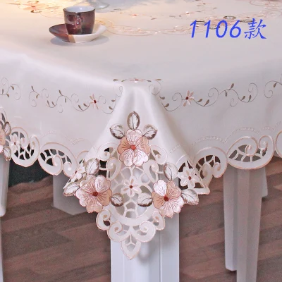 106X270 см/68X175 скатерть обеденный стол крышка коврик кружева цветок вышивка увеличение над скатерти Европа домашний стол Dec