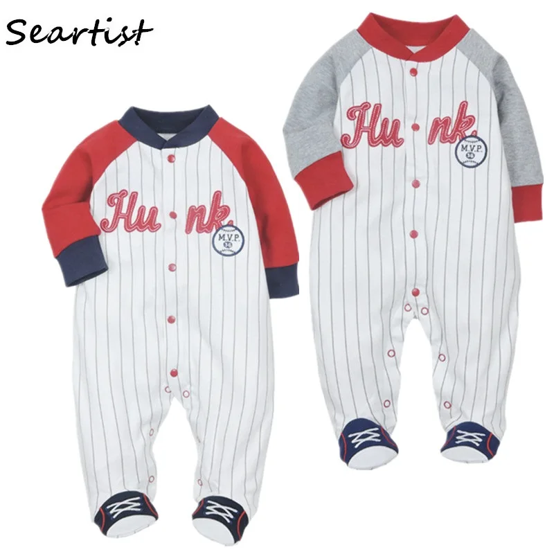 

Seartist Newborn Baseball Jumpsuit Babes Autumn Footed Jumpsuit Bebes Pajamas Kids Baby Boy Clothes Baby Clothes 2019 New 35