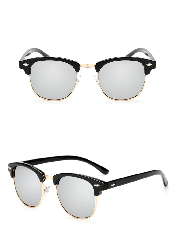 2019 Sunglasses Women Popular Brand Designer Retro men Summer Style Sun Glasses Rivet Frame Colorful Coating Shades (4)