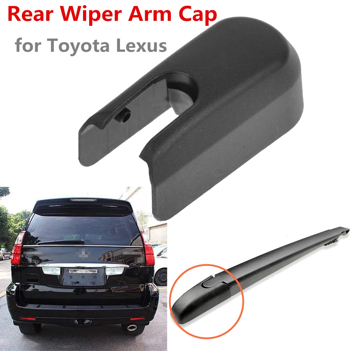 Rear Windshield Windscreen Wiper Arm Cover Cap Mounting Nut for Toyota 4Runner for Lexus GX470 2003-2009 Rear Windshield Windscreen Wiper Arm Cover Cap Mounting Nut for Toyota 4Runner for Lexus GX470 2003-2009