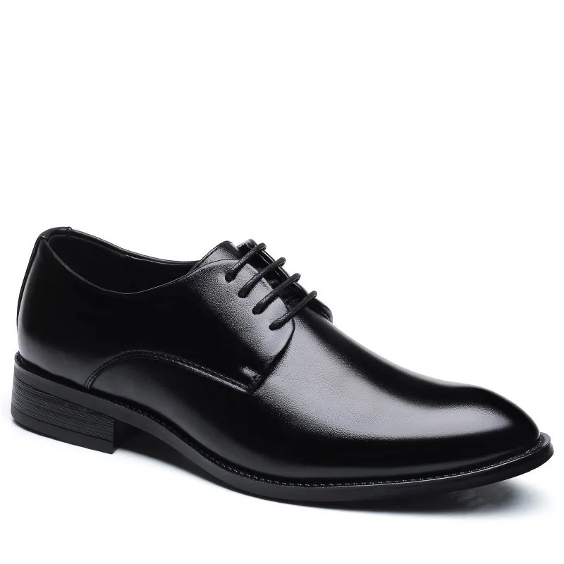 

Men dress shoes wedding microfiber leather formal business pointed toe for man men's oxford flats