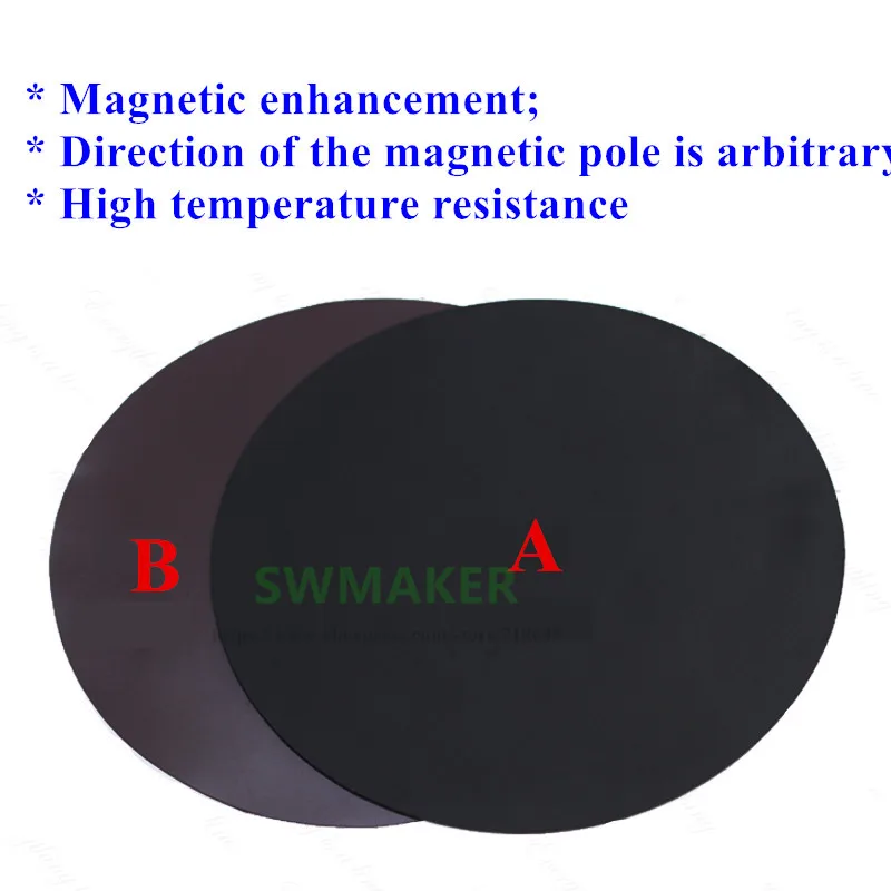 Novo para Abs Peças da Impressora Magnética Cama Impressão Fita Praça 100 - 150 200 214 220 250mm Adesivo Construir Placa Flex 3d 9 High Quality Computador e Escritório