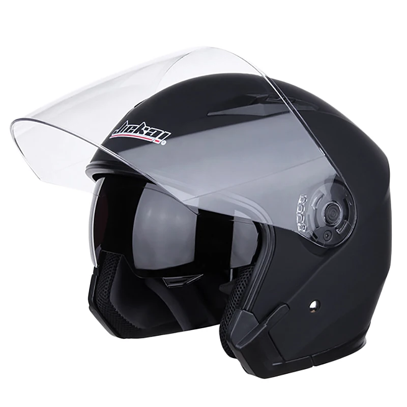 

JIEKAI Motorcycle Helmet Double Lens Helmet Half-Covered Helmet Motorcycle Equipment Racing Protection Cap Jk521