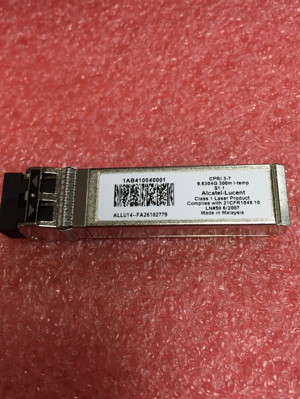 Alcatel-Lucent 1AB410040001 CPRI 3-7 9 8304G 300m s1.1 SFP + ALLU14--FA26102779 | Мобильные телефоны и аксессуары
