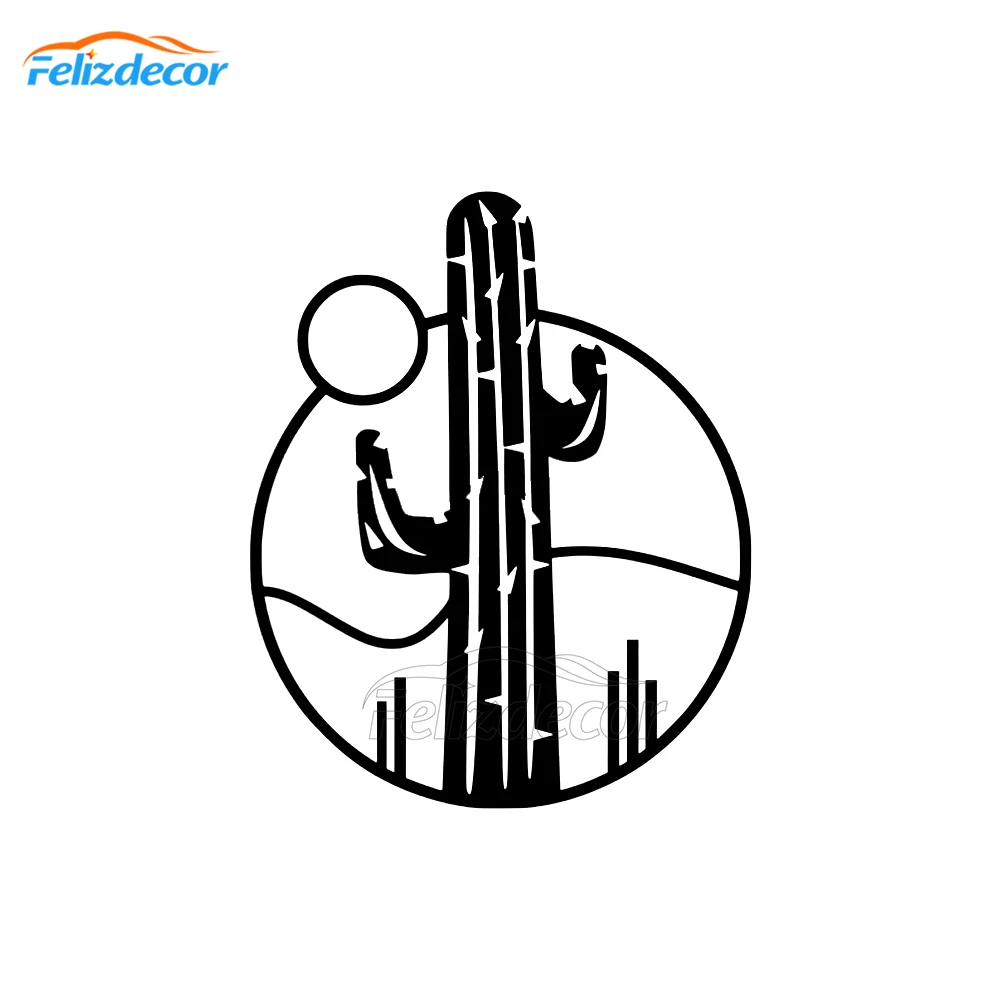

10*12cm Cactus Succulent Decal Art Vinyl Cactus Car Window Decals Laptop Cactus Desert Style Car Stickers Removable L1062