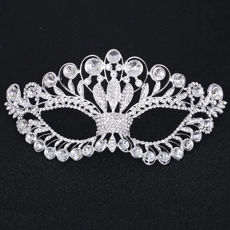 Women Princess Silver Masquerade Mask Party Wedding Masks