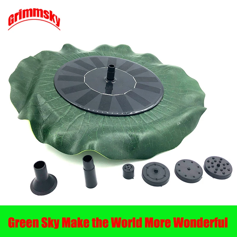 

Max Spray Height 70CM Lotus Leaf Pool Pond Outdoor Solar Panel Home Garden Decoration Solar Power Floating Fountain Water Pump