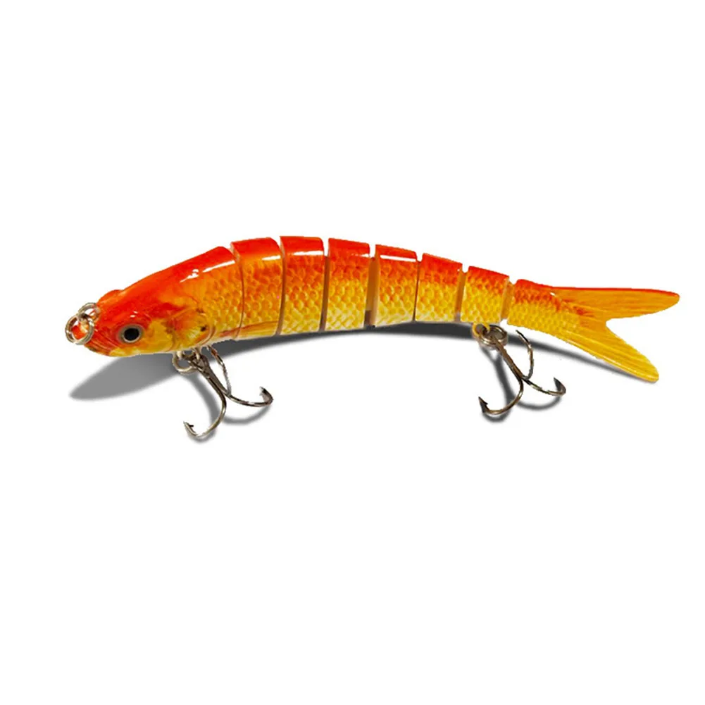 8 Новые 8 сегментные Swimbait крючки для рыболовных удочек жесткая приманка гольян для бас форели Walleye - Цвет: 8