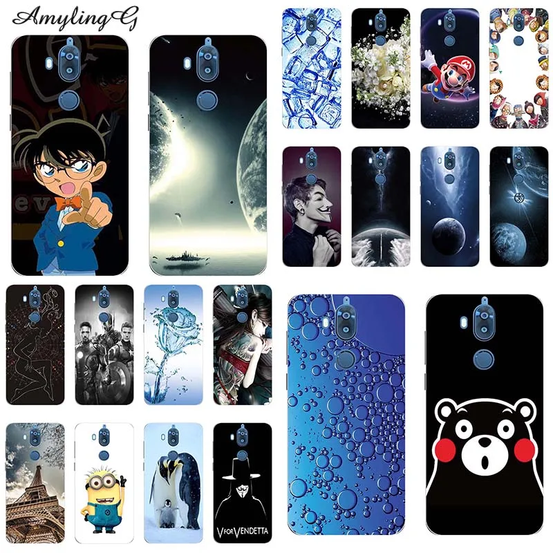 

Soft Case For TP Link Neffos X9 X 9 TP913A 5.9" Case Print Rose Wolf Dog Cute Patterned Cover Silicon TPU Back Shell Fundas Para