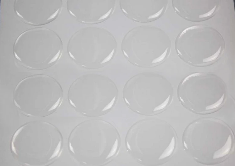 1000pcs 1 inch (25.4mm) clear 3D round Epoxy Stickers Dome Resin