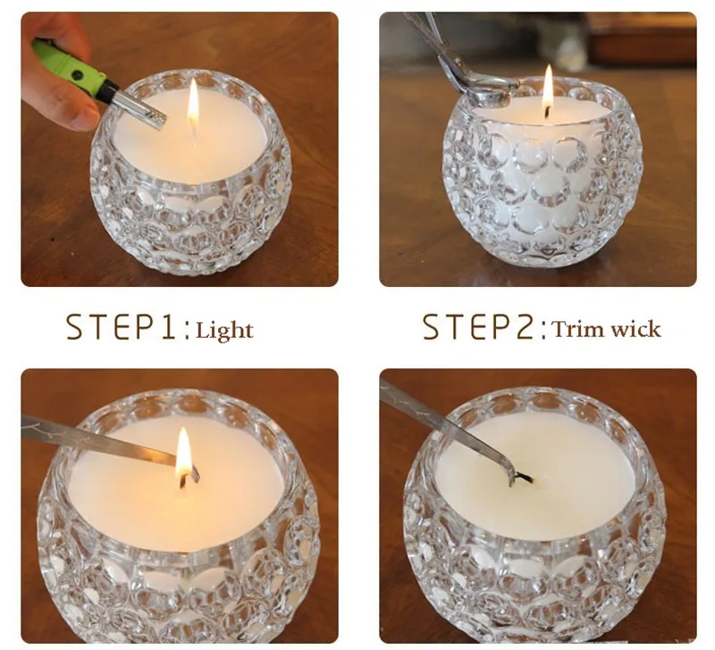 Crystal Ball Glass T.light Candle Holder Birthday Decorative Candles Holder 3 X 3 Inch 1- Pcs