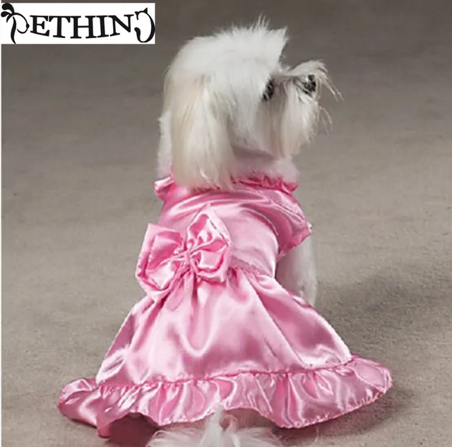 2017 Fashion Luxury Dog Wedding Dress Bows Design Pet Puppy 2017 Fashion Luxury Dog Wedding Dress Bows Design Pet Puppy Clothing Skirt Princess Bride