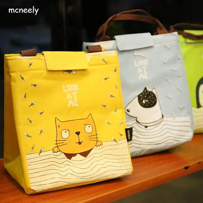 

Hote Sale Waterproof Lunch Bag for Women Kids Cooler Lunch Box Bag Tote Canvas Lunch Bag Insulation Package