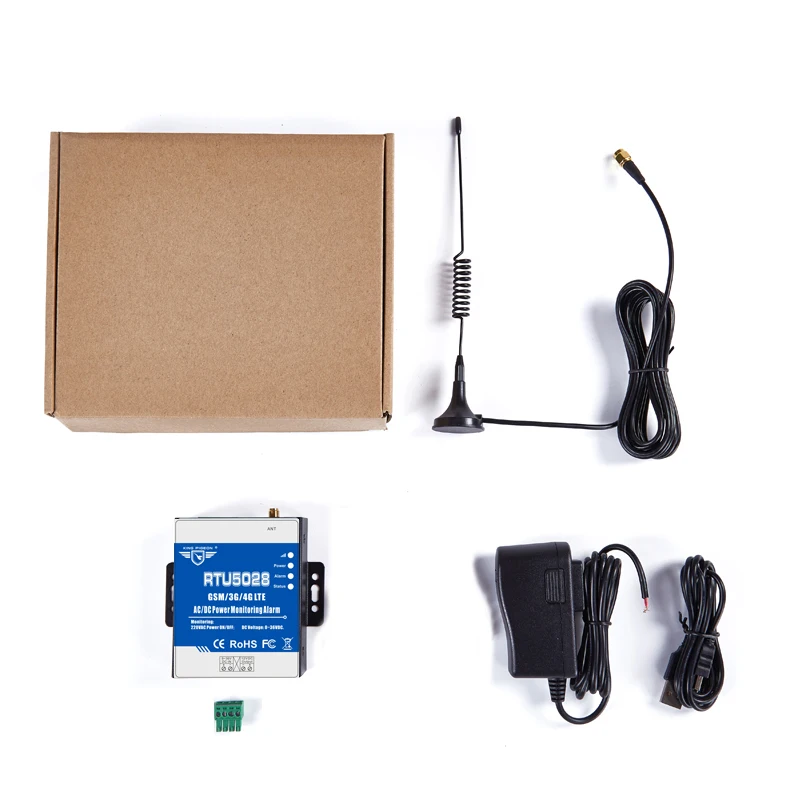 RTU5028 AC/DC Power Voltage Status Monitoring Power Failure/Recover Alarm via GSM 3G 4G Network Supports Siren Sound