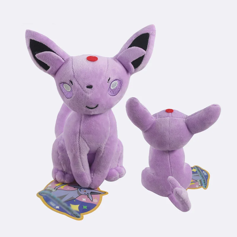 16~ 20 см EEVEE Espeon Peluche Umbreon Jolteon Glaceon Vaporeon Flareon Leafeon Мягкие плюшевые игрушки куклы - Цвет: Sit Espeon