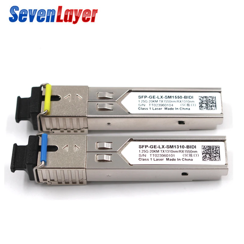 Goedkoop 1.25G SC BiDi 5 paar SFP Module 1310nm 1550nm WDM schakelaar Compatibel SFP Transceiver module met Schakelaar met DDM Functie