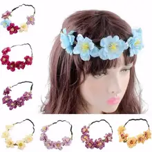 Ручной работы цветок венок из искусственных цветов для Свадебный Цветочный венок украшения Прямая поставка OC20