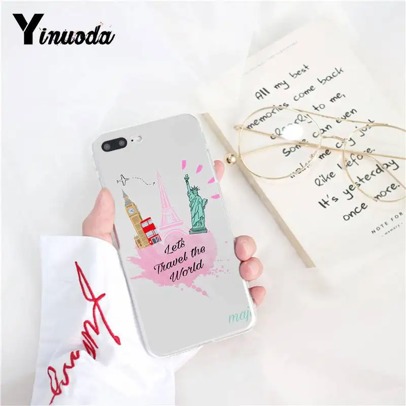 Yinuoda Travel around the world TPU Phone Case Cover Shell for iPhone X XS MAX 6 6s 7 7plus 8 8Plus 5 5S SE XR 10 Yinuoda Travel around the world TPU Phone Case Cover Shell for iPhone X XS MAX 6 6s 7 7plus 8 8Plus 5 5S SE XR 10