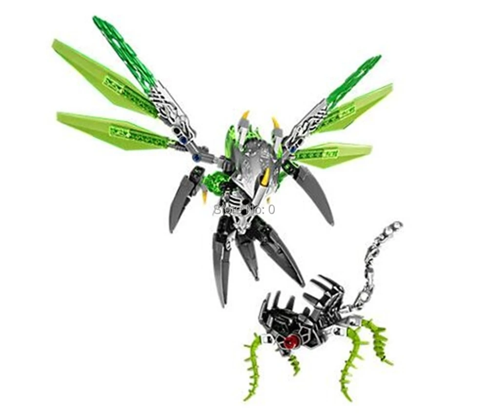 

609-1 89pcs biochemical warrior bionicle uxar creature of jungle 71300 building block Bricks Toy