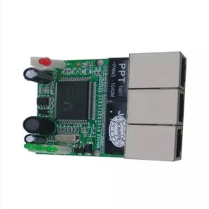 OEM переключатель mini 3 порт коммутатора ethernet 10/100 Мбит/с rj45 сетевой коммутатор концентратор pcb модуль доска для интеграции системы