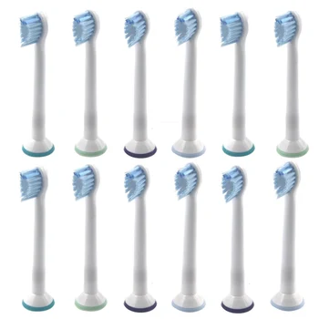 

12x Electric Toothbrush Heads for Philips Sonicare Compact Sensitive HX6082 Replacement Tooth Brush Head Hygiene Care