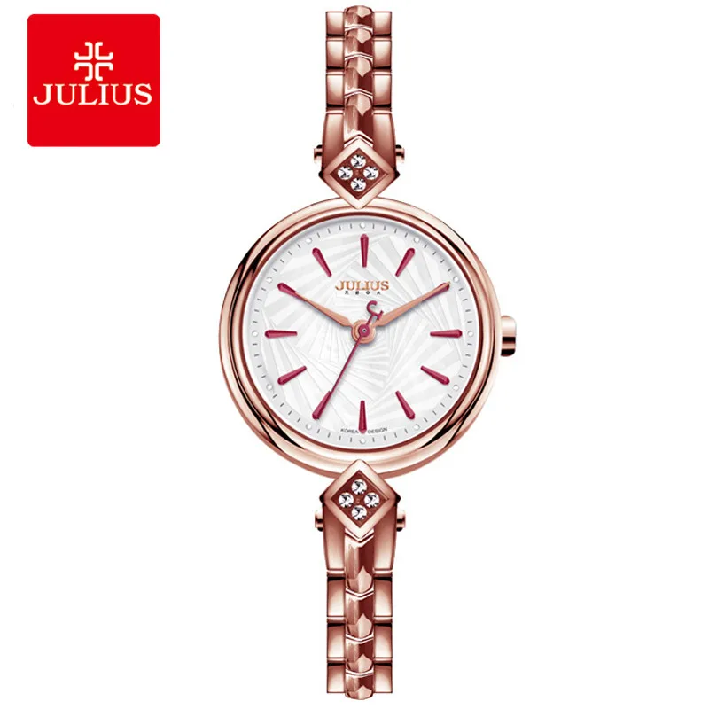 

Top Brand Julius Metal Watch Bracelets Relojes De Mujer De La Marca De Lujo 2018 Women Clock Shell Dial Women Dress Hour JA-881