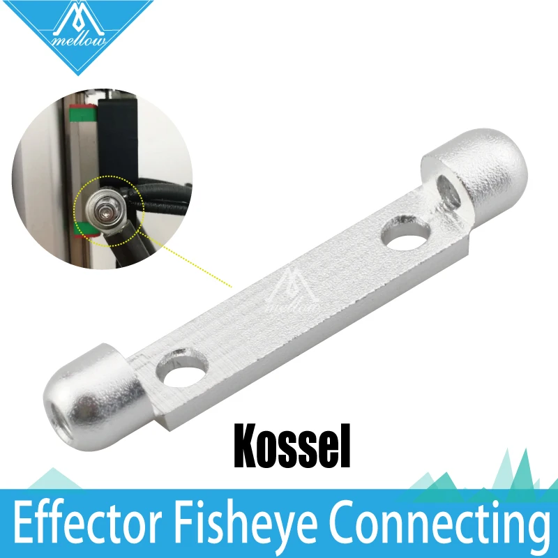 

3D printer accessories Kossel fisheye effector connector unit triangle type effector connection