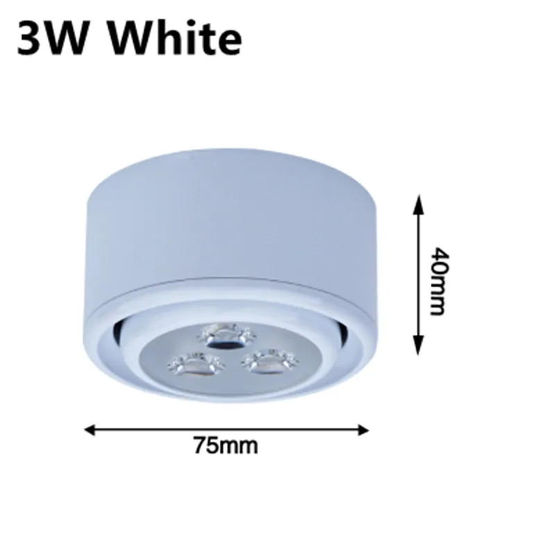 Поверхностный монтаж светодиодный светильник s 3 Вт светодиодный точечный потолочный светильник Кухня Ванная комната светодиодный светильник s лампа AC220-240V